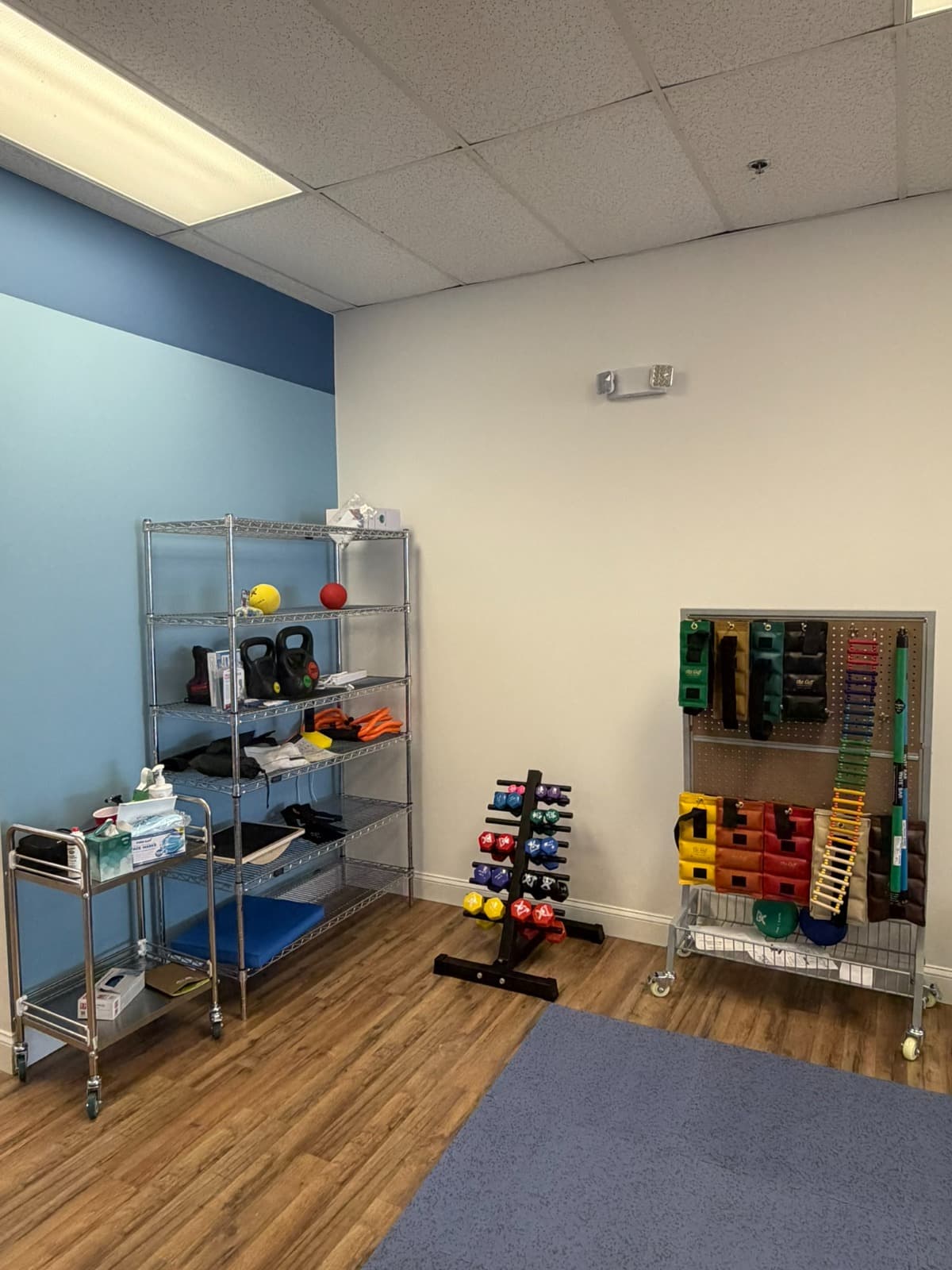Rehabilitation equipment at 1st Americare